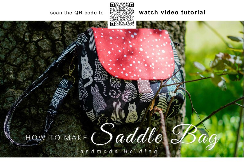 Saddle Bag Sewing Pattern PDF Sewing Pattern Instruction Video Tutorial ...