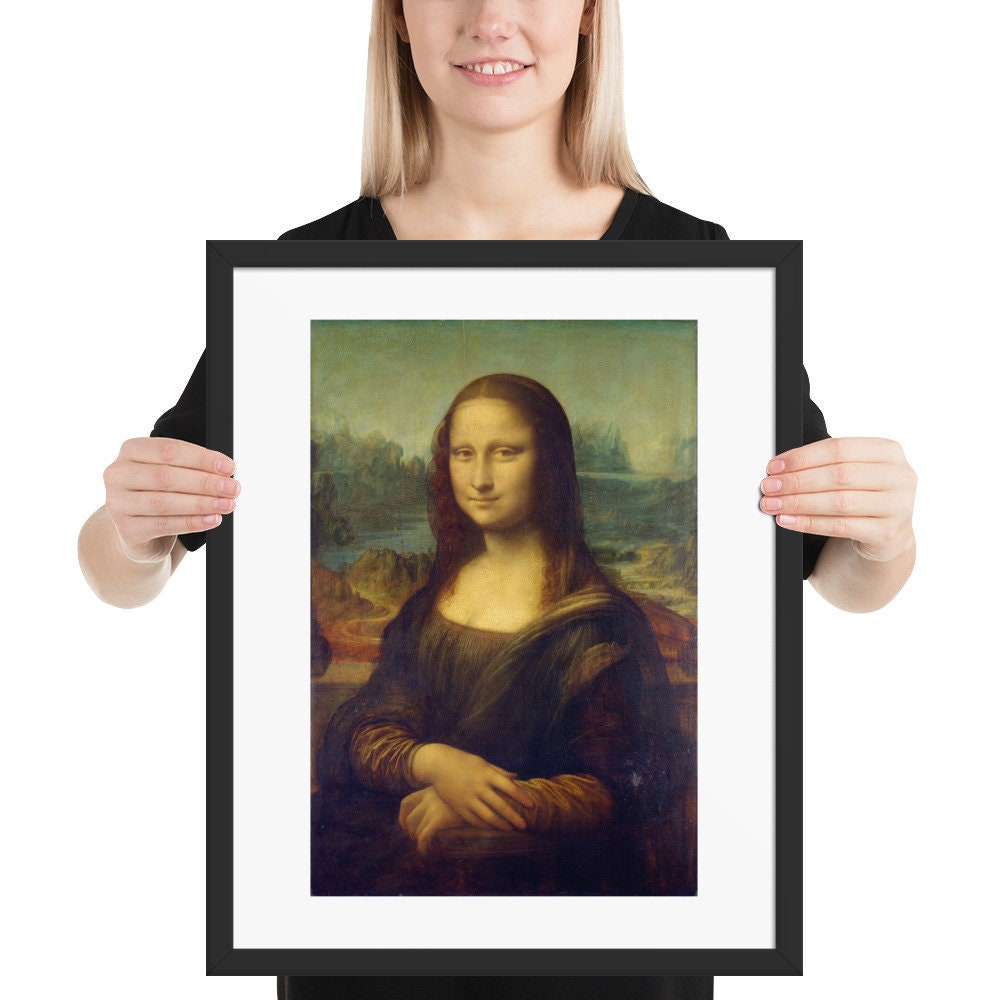 大きいアンティークゴールド額縁 絵画 モナリザ キャンバス