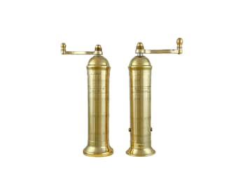 Brass Salt and Pepper Mill Set