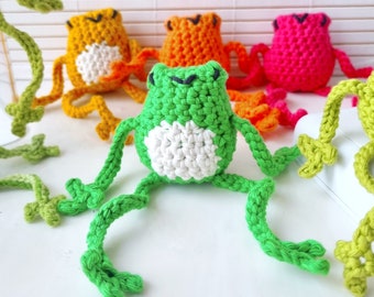 Wiggly Frog | NO SEW Crochet Pattern | Leggy Frog | frog plushie pattern | crochet animal | crochet frog pattern | digital pdf | toy frog