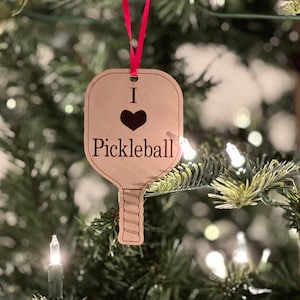 Pickleball Ornament | Pickleball Gift | Personalize Pickleball Ornament | Pickleball Paddle Ornament | Pickleball Snowflake Ornament