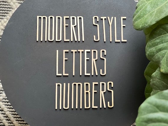 Wooden Letters & Numbers, Modern Wood Letter Cutouts, Custom Wedding Signage, Wooden Name Sign, DIY Craft Sign Letters, Dorm Room Decor