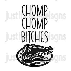 Gators Aufkleber SVG, gators svg, Chomp Chomp, Chomp svg