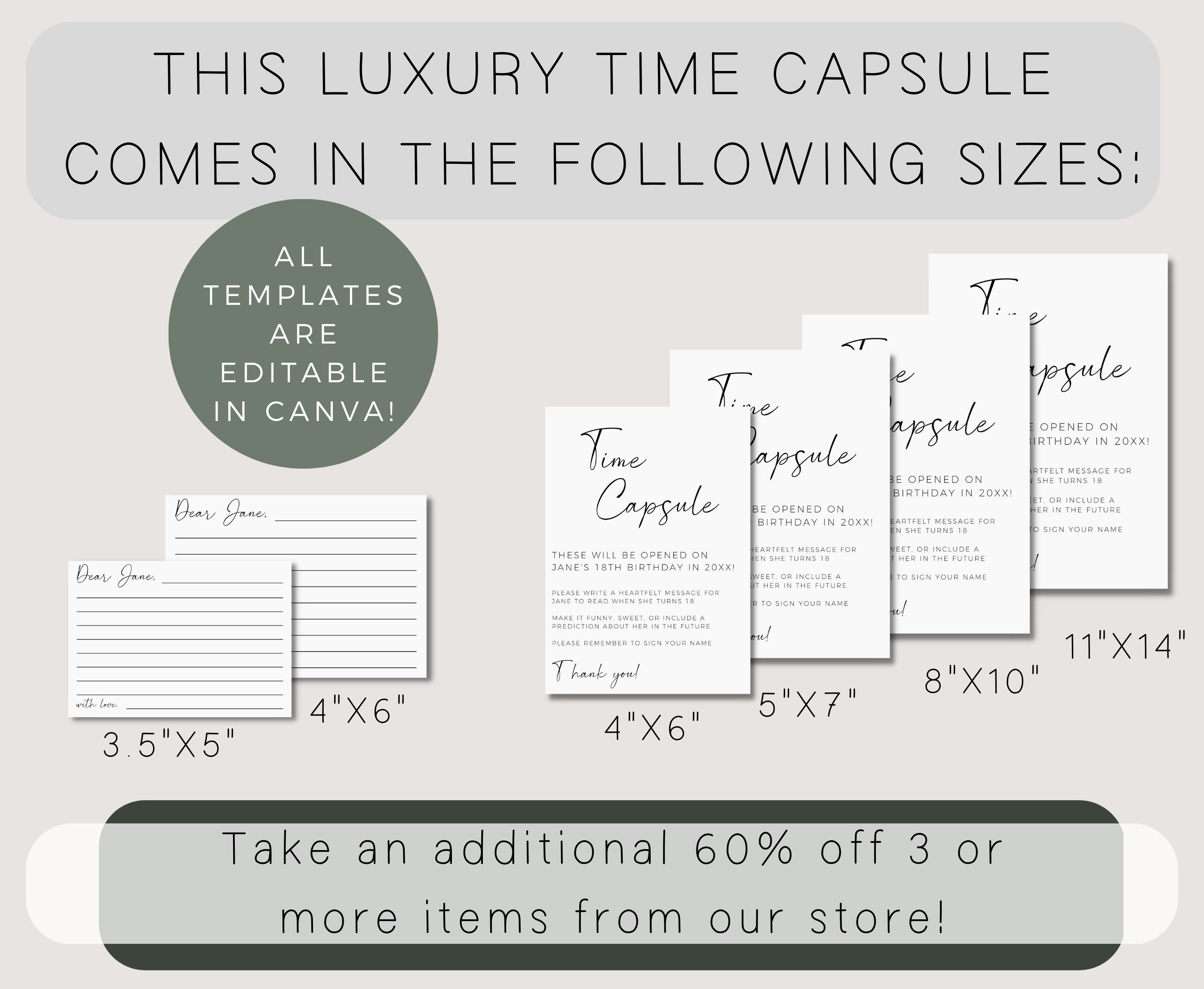 Time Capsule First Birthday Baby Shower Time Capsule Time Etsy