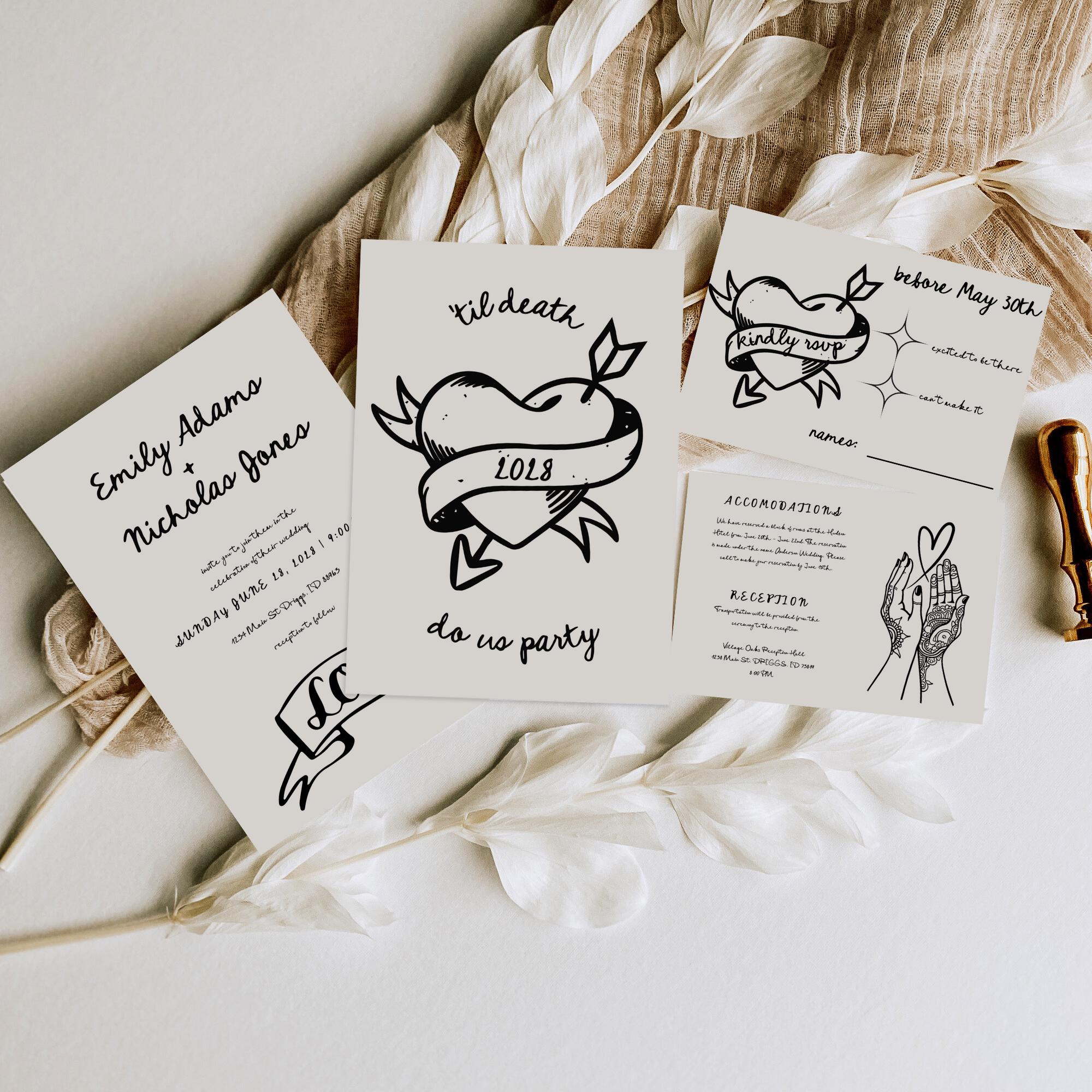 Tatuajes temporales para bodas, image size:2000x2000