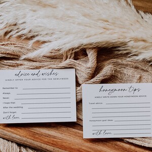 Cartes-conseils pour un mariage, Lot Shower nuptiale, Jeu pour les jeunes mariés, Cartes conseils et voeux, Conseils pour les jeunes mariés, Modèle modifiable