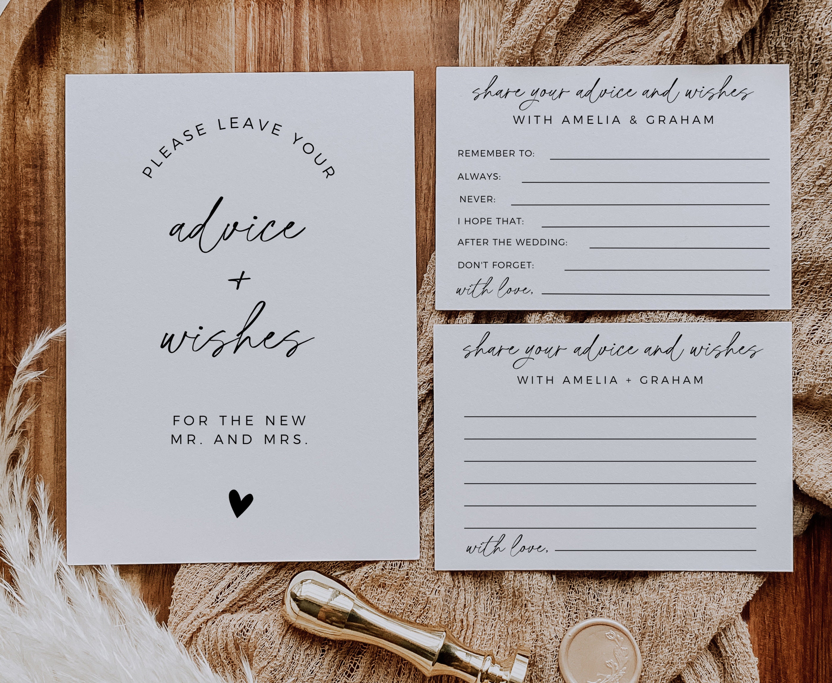 Advice Cards Wedding - Etsy, image size:2800x2300
