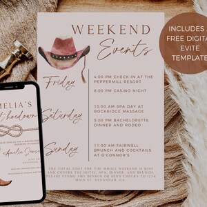 Last Hoe Down Bachelorette Invitation Template Cowgirl Bachelorette Il 300x300.5006325875 Sqr0