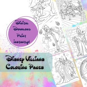 Disney Villains Coloring and Activity Book Set for Girls, Women ~ Villains  Advanced Coloring Book with Stickers for Adults and Kids (Disney Villains