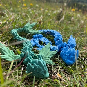 Cute Articulated Water Element Dragon Toy | 3D Printed Toy