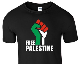 Free Palestine Free Gaza T shirt Unisex Adult Tee Shirt FREE PALESTINE Gaza FREEDOM Mens T-shirt