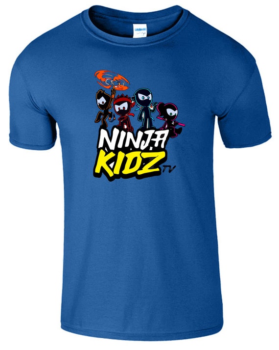Maglietta Bianca Ufficiale Ninja Per Bambini E Ragazzi - T-Shirt Con Logo, Taglie Da 7 A 14 Anni