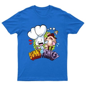 Bunny Vs Monkey T Shirt Book Day Cartoon Children Kids Boys Book Story School Event Teacher Gift Book Tee Top image 7