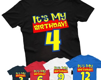 Kids Birthday T Shirt Kids Birthday Shirt Happy Birthday Shirt Birthday Girl Shirt Birthday Boy Shirt Toddler Birthday Gift