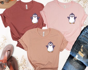 Penguin Baby Clothes, Cute Penguin Shirt, Penguin Lover Gift, Animal Lover, Penguin Unisex Shirt, Penguin Lover, Gift for Women