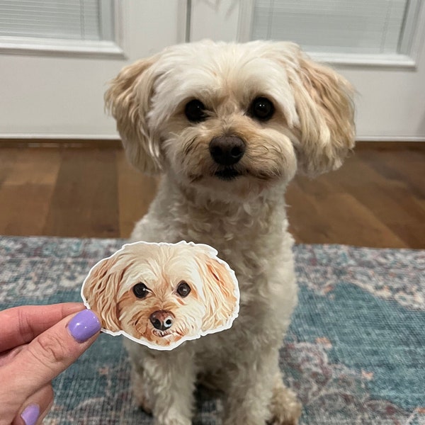 Personalized Stickers | Pet Stickers | Customize Portrait Stickers | Photos Into Stickers