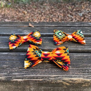 Canyon Bow Tie | Orange and Black | Pet Bow Tie