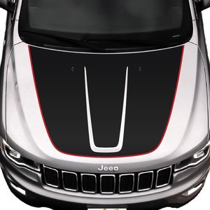 Hood Graphic for Jeep Grand Cherokee WK2 2015-2022 - Matte Black