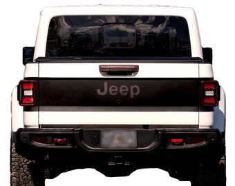 Jeep Gladiator Tailgate Wrap | Matte Black Topo Graphic (2019-2023)