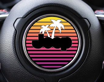 Islander Print Steering Wheel Circle Decal Accessory for Jeep Vehicles