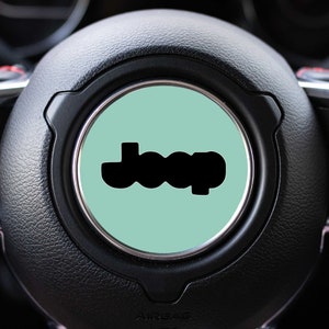 Accessoire de décalcomanie de cercle de volant de couleur douce pour véhicules Jeep