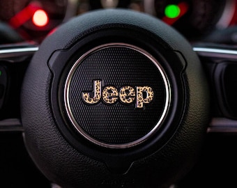 JEEP Steering Wheel Emblem Overlay Decal – Animal Print Designs