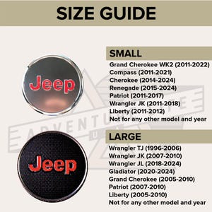 Calcomanía superpuesta para el emblema del volante de Jeep (colores sólidos) imagen 2