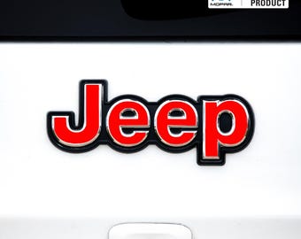 JEEP Emblem Overlay Decals – Solid Colors | Fits 2014+ Jeep Compass