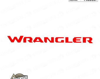 WRANGLER Grab Bar Inlay Decal | Fits Wrangler JL