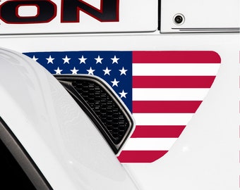 American Flag Fender Vent Decal – Wrangler JL JLU, Gladiator