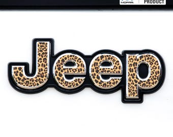 JEEP Emblem Overlay Decals – Animal Print, Mopar Licensed