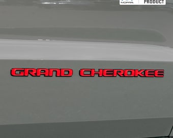 GRAND CHEROKEE Door Emblem Overlay Decals – Solid Color | Fits 2017-2022 WK2