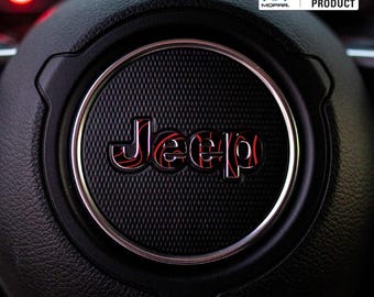 Decalcomania con emblema sul volante JEEP / Stampa mappa topografica