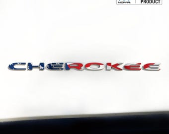 American Flag CHEROKEE Door Emblem Decals – Fits 2014–2025 Jeep Cherokee