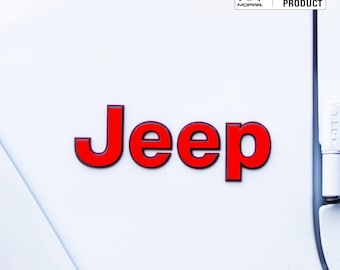 Juego de calcomanías con emblemas para Jeep Wrangler: color personalizado / Compatible con YJ, TJ, JK y JL Wrangler