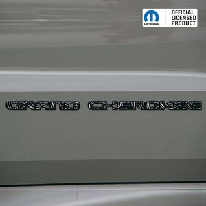 GRAND CHEROKEE Tür Emblem Overlay Aufkleber - Topografische Karte Druck | Passend für 2017-2022 Grand Cherokee WK2