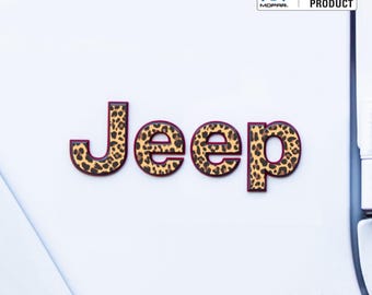 JEEP Emblem Overlay Decals – Animal Print Designs | Fits Wrangler JL, JK, Tj & Yj