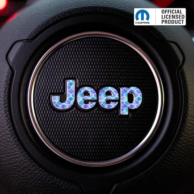 Decalcomania con emblema sul volante JEEP – Disegni con stampa animalier Mermaid