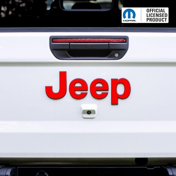 JEEP Emblem Overlay Decals – Solid Colors | Fits 2020+ Gladiator JT