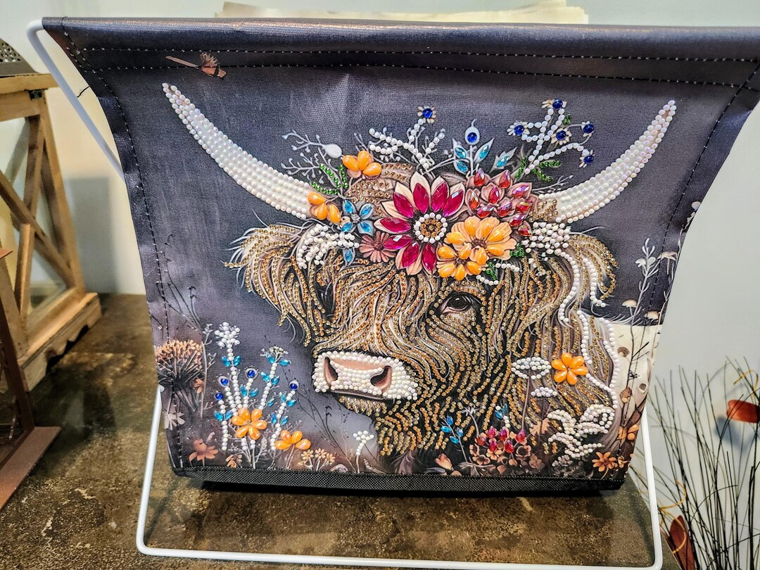 Cow Letter Rack Magazine Rack With Cow Completed Diamond Painting - Etsy