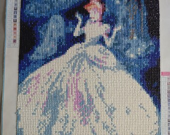Cinderella completed diamond painting pic