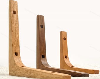 Soporte triangular de madera, soporte en forma de L, soporte de madera, soporte de estante de madera, soporte de madera, soporte de pared, soporte de gabinete, soporte de pared.