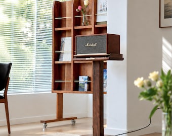 Marshall Speaker Floor Stand,Walnut Speaker Stand,Marshall Woburn Stand,Wooden Speaker Pedestal,Handmade Speaker Stand,Gift for Music Lover