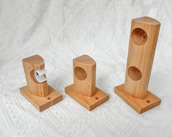 Soporte de barra de cortina de madera de haya de alta calidad, soporte de cortina, soporte de cortina, fijación de cortina, componente de cortina, soporte de madera, anillo de cortina.