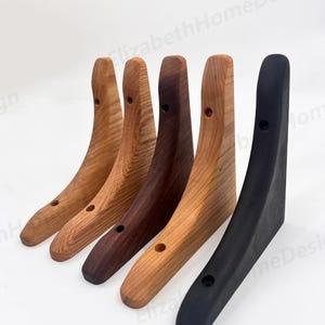 Support de trépied créatif en bois de cerisier,Support d'étagère de séparation d'une seule pièce en noyer noir,Support triangulaire en bois massif,Support mural en stratifié