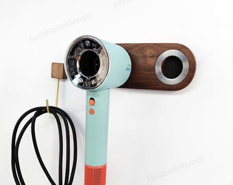 Suporte para secador de cabelo Dyson Supersonic HD16 Universal, prateleira para banheiro, prateleira, sucção magnética, plugue, suporte para saída de ar