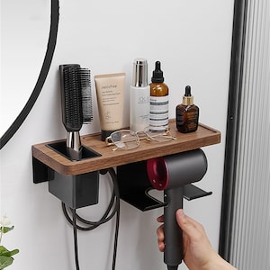 Dyson Curling Iron Rack Shelving Dyson Hair Dryer Hanger - Etsy