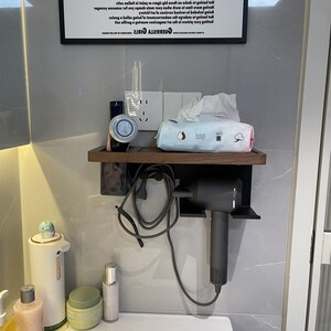 Dyson Curling Iron Rack, Shelving, Dyson Hair Dryer Hanger, Solid Wood ...