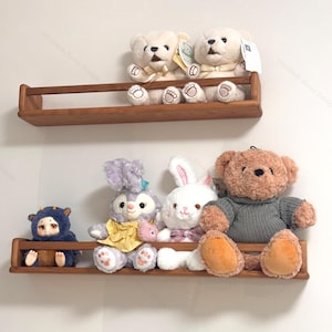 Wall-Mounted Storage Rack, Solid Wood Storage Rack, Wall Storage Rack, Magazine Storage Rack, Wooden Storage Rack, Decorative Storage Rack