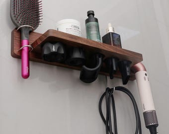 Estante de almacenamiento para secador de pelo, estante Dyson HD17, estantería Dyson HD18, estante para secador de pelo Dyson, soporte para secador de pelo, estante de almacenamiento para baño, estante para secador de pelo.
